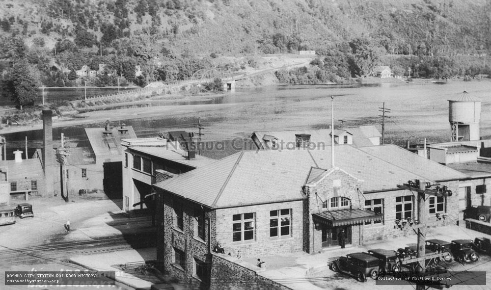 Postcard: View of Railroad Station, Brattleboro, Vermont